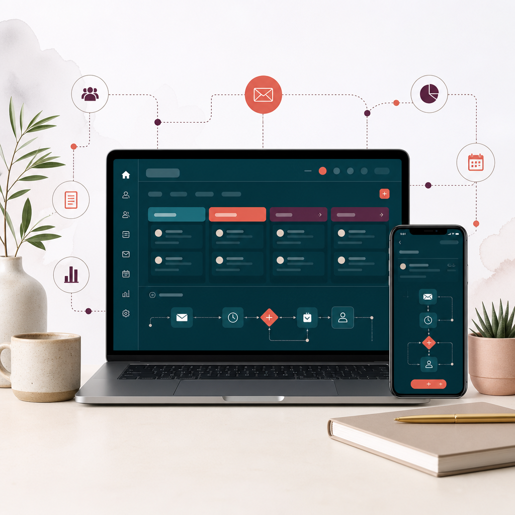 Online Business Automator — connected CRM and automation system
