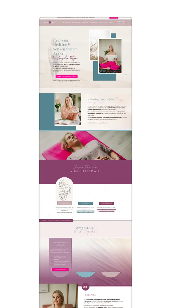 Anna Marsh website design