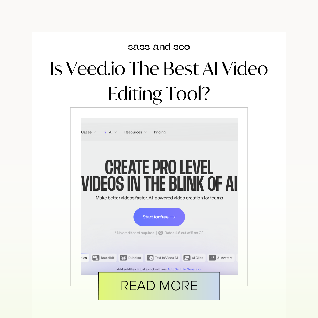 Is Veed.io The Best AI Video Editing Tool